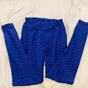 Famous TikTok leggings!! Size sm, royal blue